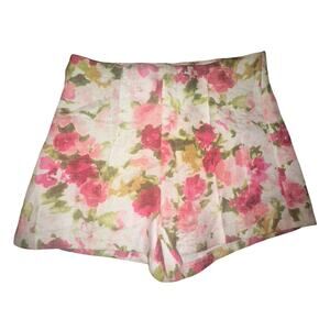 NWT Jealous Tomato Pink Floral Shorts Sz Large
